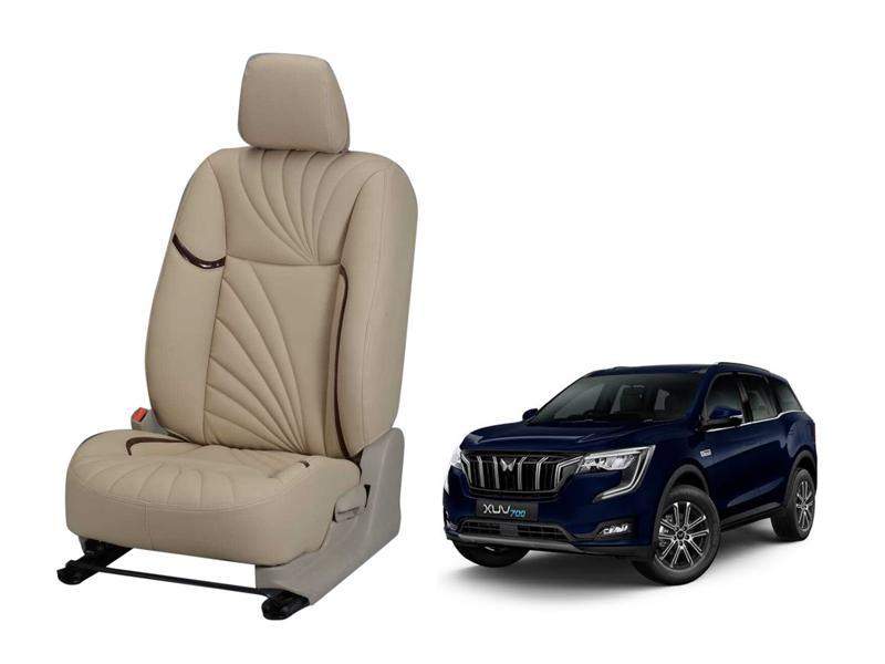 Mahindra Xuv 700 Dove Series 3D Custom Nappa Leather Car Seat Cover