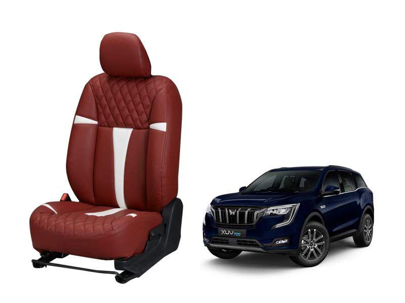 Mahindra XUV 700 Racing series 3D Custom art leather car seat covers