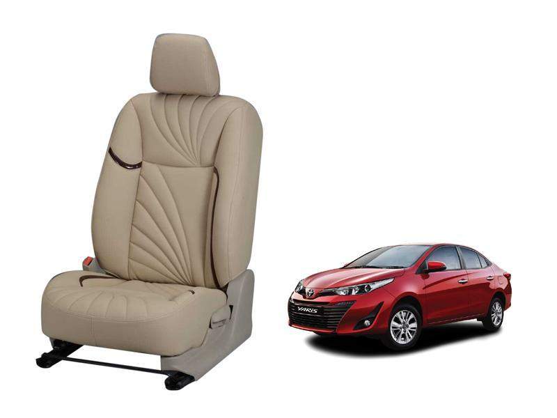 Toyota Yaris Dove Series 3D Custom Nappa Leather Car Seat Cover