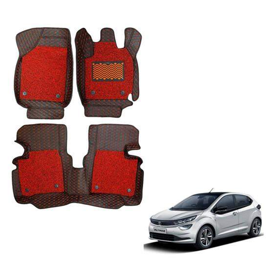 Tata Altroz Deluxe Floor Mats - Red Colour