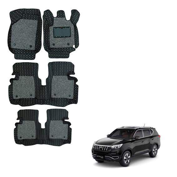 Mahindra Alturas Luxurious Floor Mats - Black/Grey Colour