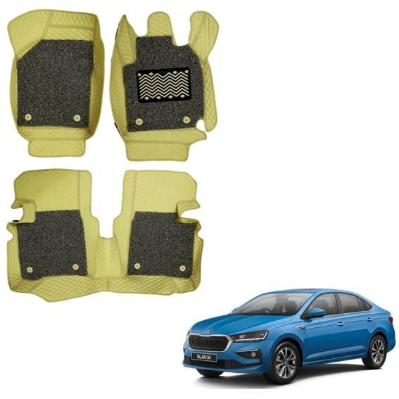 Skoda Slavia Superior 7D Mats - Beige Colour