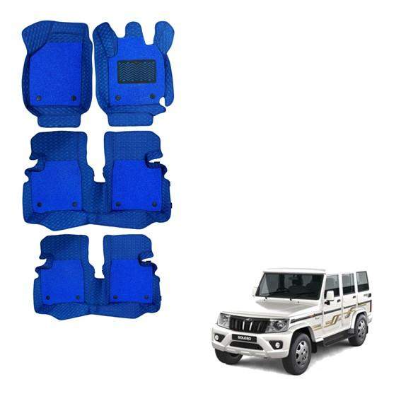 Mahindra Bolero Spacious 7D Boot Mat - Blue Colour