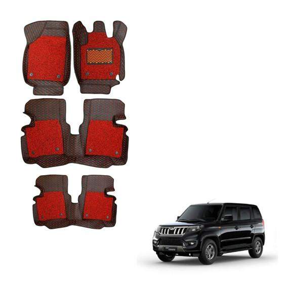 Mahindra Bolero Neo Premium Floor Mats - Red Colour