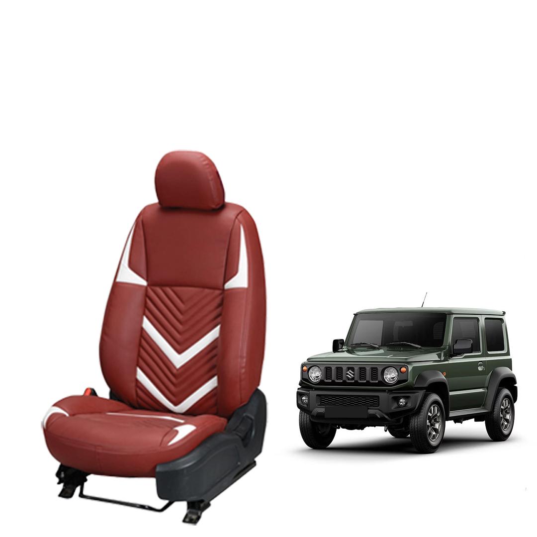 Maruti Suzuki Jimny Art Leather Seat Cover in Zig-Zag Design