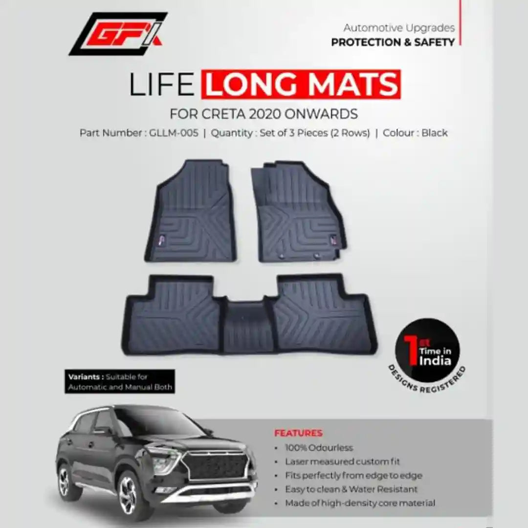 GFX Lifelong Floor Mats For Creta 2020 Onwards || Drivestylish