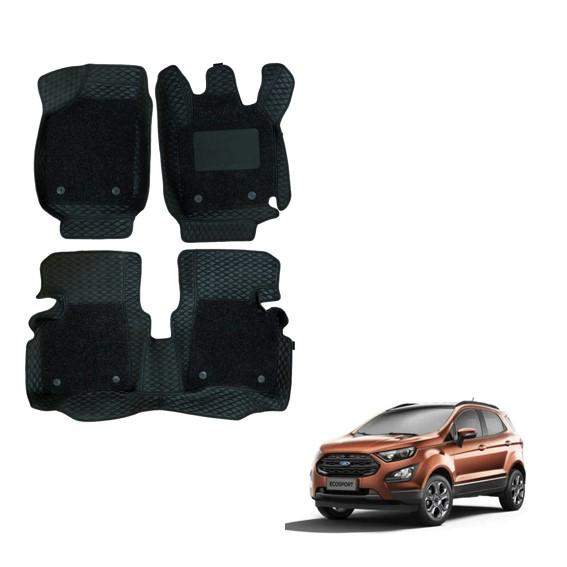 Ford EcoSport (2017) Deluxe 7D Mat Carpet - Black Colour