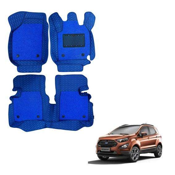 Ford EcoSport (2017) Superior 7D Foot Mats - Blue Colour