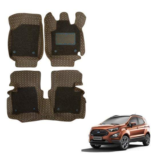 Ford EcoSport (2017) Premium 7D Mats - Brown Colour