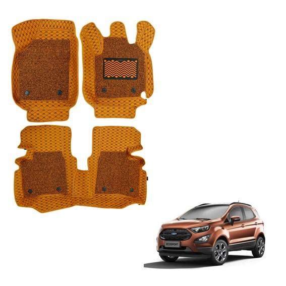 Ford EcoSport (2017) Luxury 7D Mat Carpet - Tan Colour