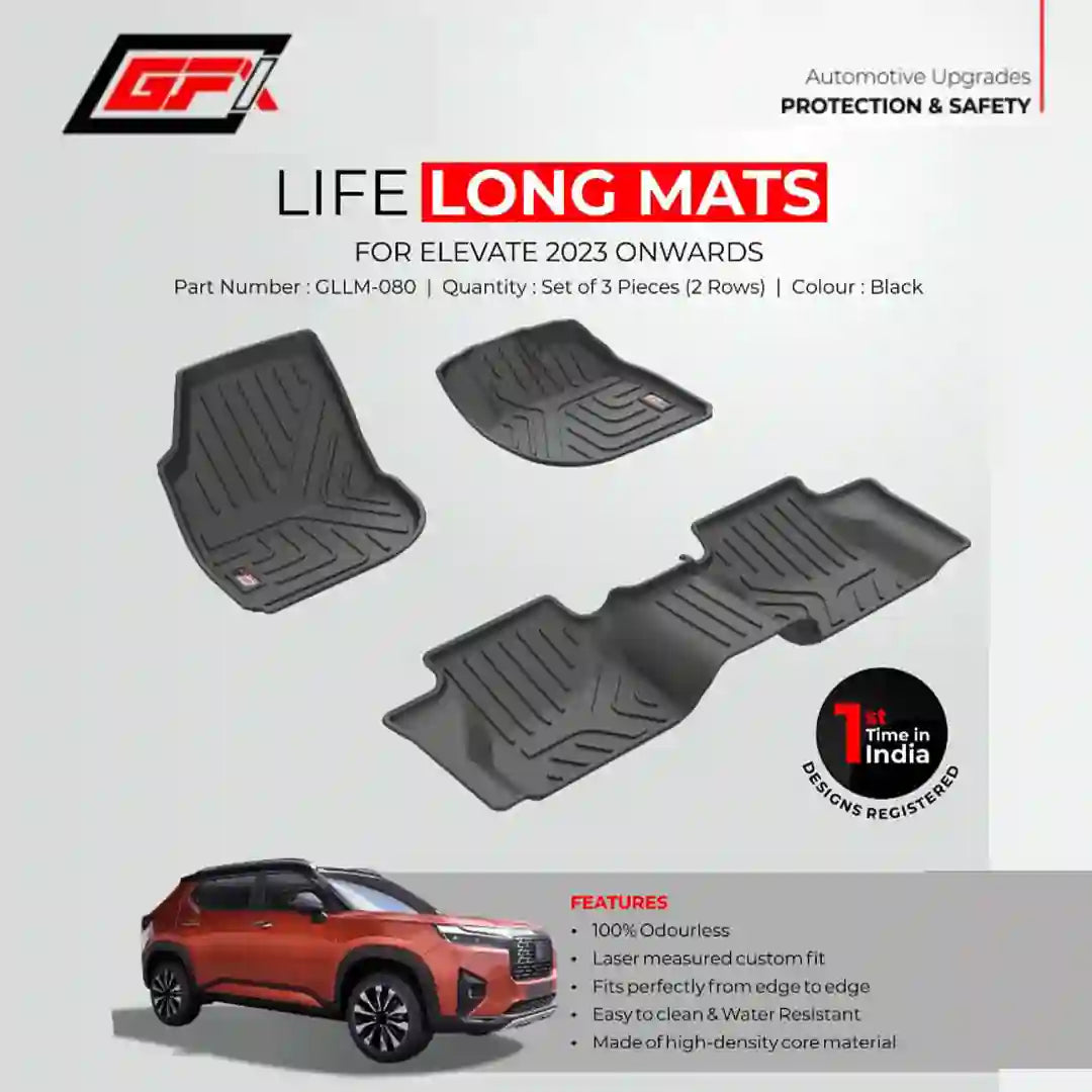 GFX Lifelong floor mats for Elevate 2023 Onwards Set Of 3