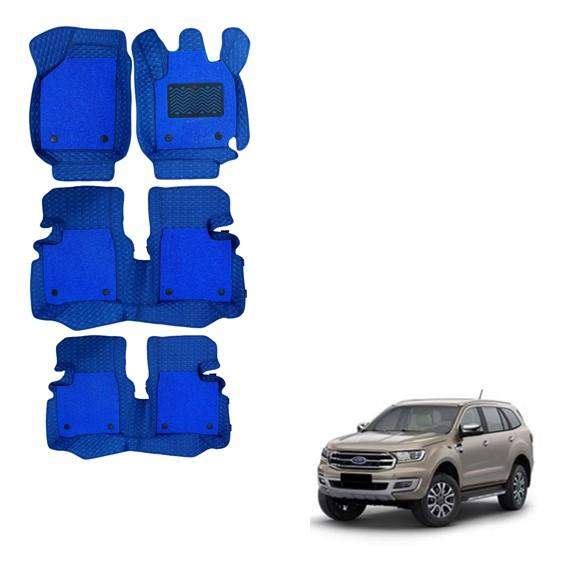 Ford Endeavour Spacious Floor Mats - Blue Colour