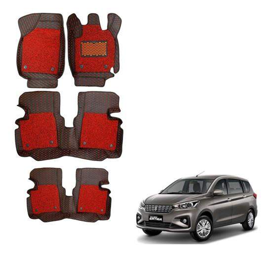 Maruti Suzuki Ertiga (2018) Luxury 7D Boot Mat - Red Colour