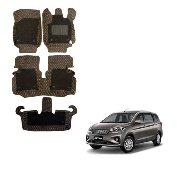 Maruti Suzuki Ertiga (2018) Superior Floor Mats - Brown Colour