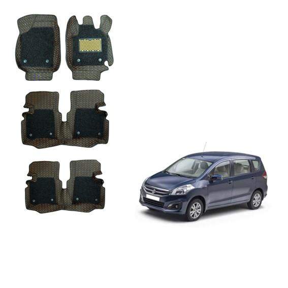 Maruti Suzuki Ertiga Attractive Floor Mats - Black/Tan Colour