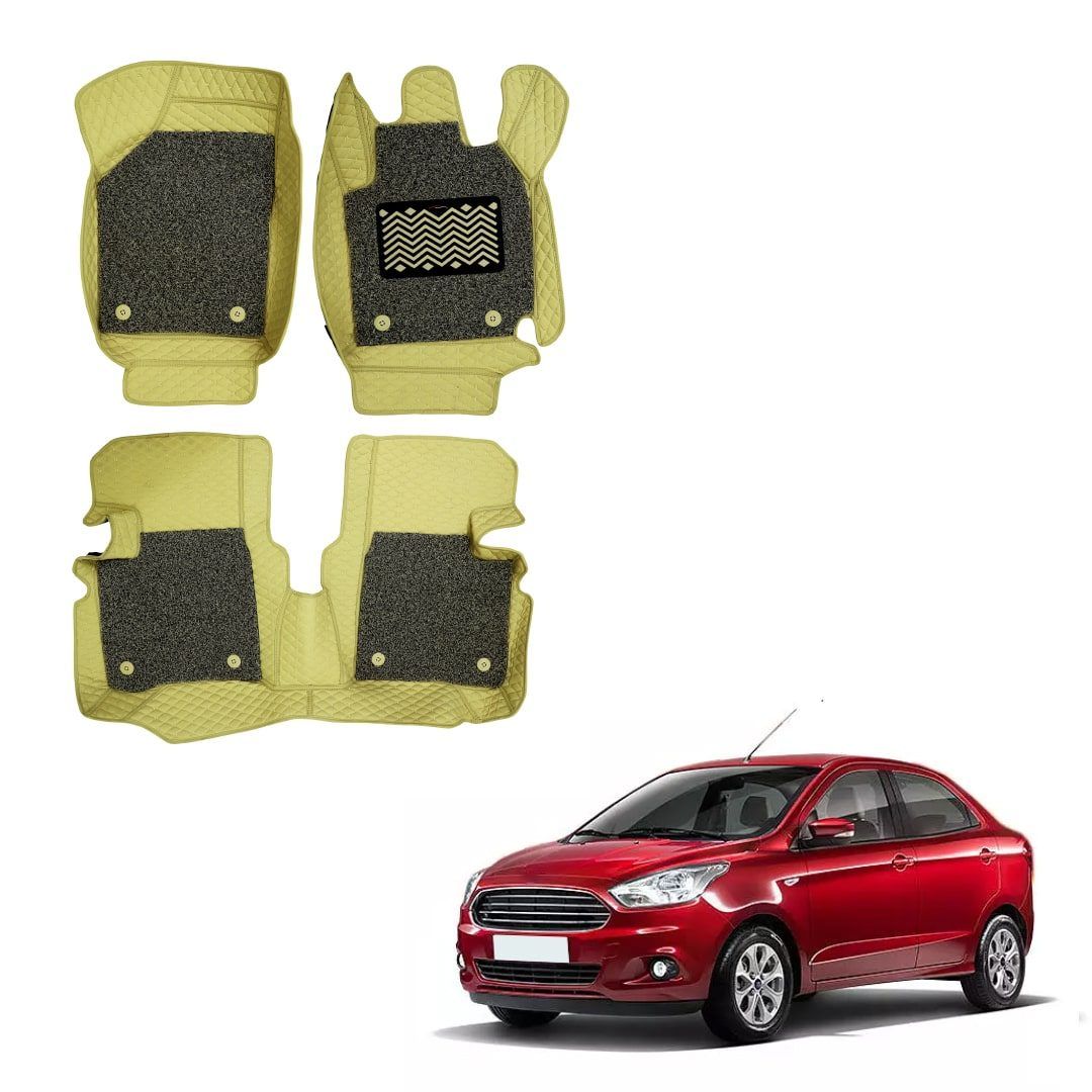 Ford Figo Aspire Luxurious 7D Boot Mat - Beige Colour