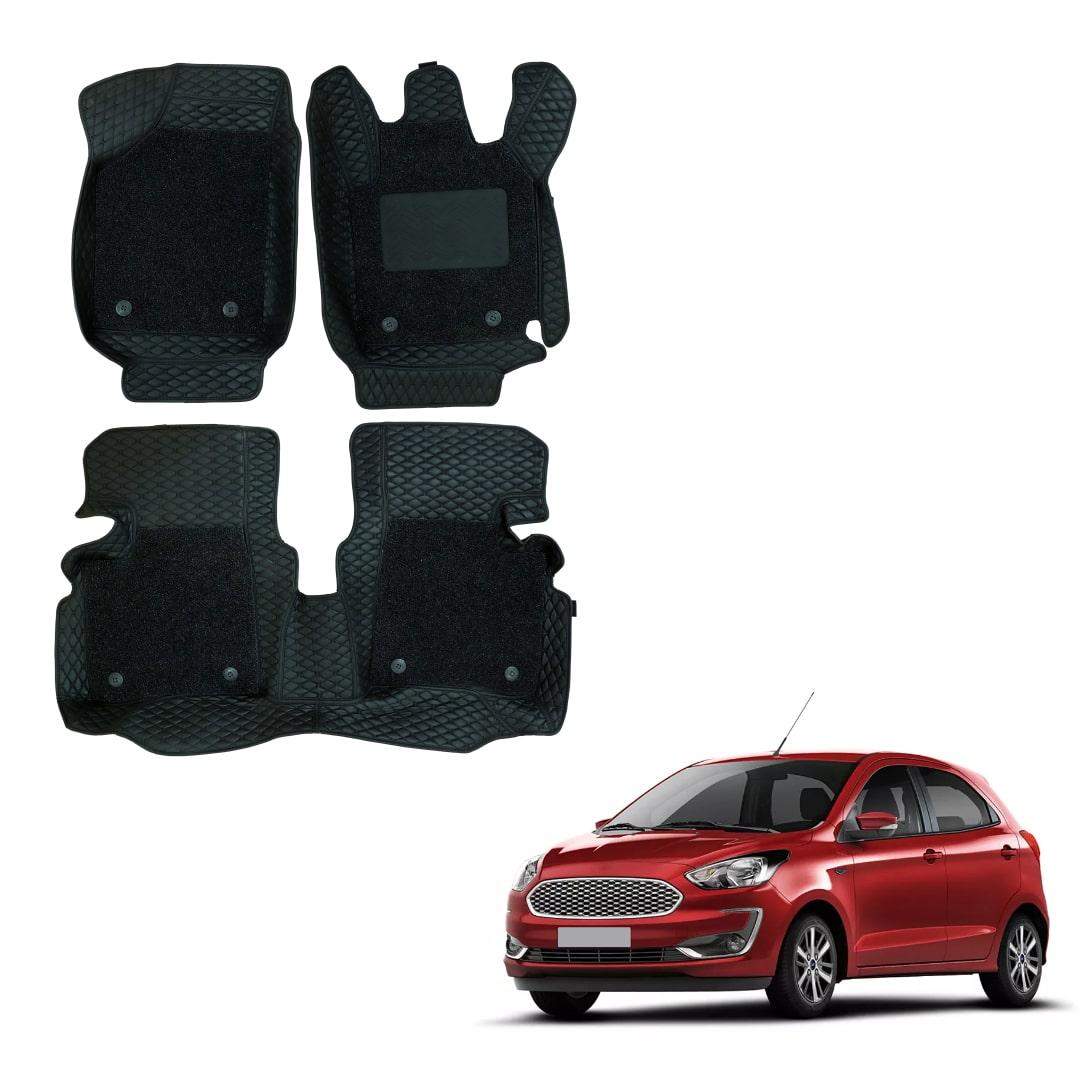 Ford Figo Deluxe Floor Mats - Black Colour