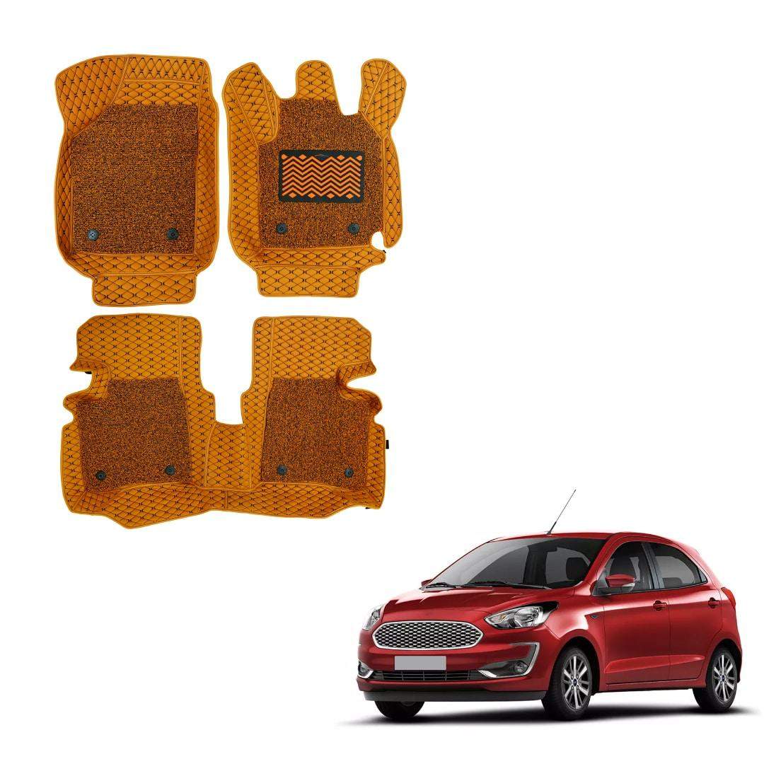 Ford Figo Luxury Floor Mats - Tan Colour