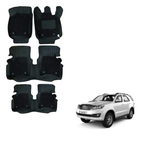 Toyota Fortuner (2012) Luxurious Floor Mats - Black Colour