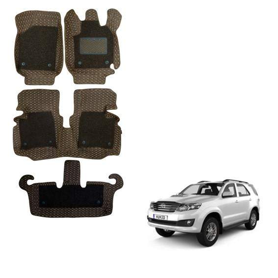 Toyota Fortuner (2012) Superior Foot Mats - Brown Colour