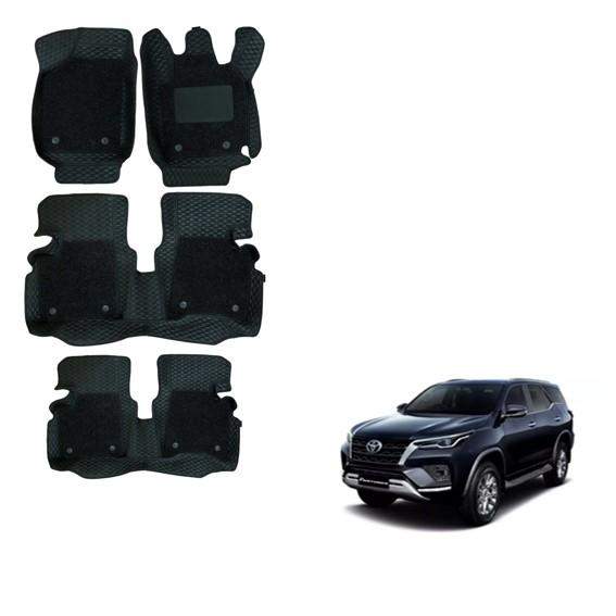 Toyota Fortuner (2021) Premium Floor Mats - Black Colour