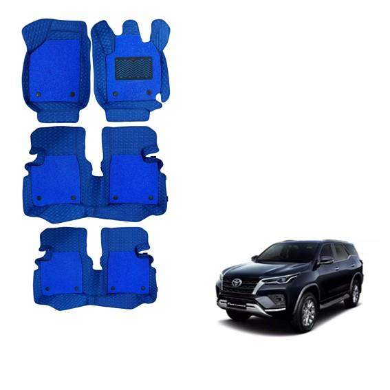 Toyota Fortuner (2021) Waterproof 7D Boot Mat - Blue Colour