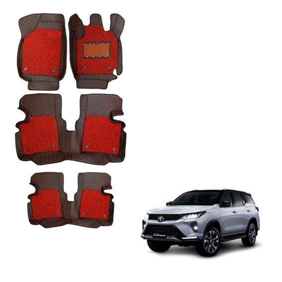 Toyota Fortuner Legender Superior Floor Mats - Red Colour