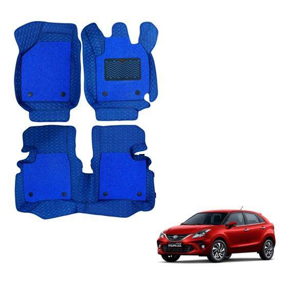 Toyota Glanza Lavish 7D Mat Carpet - Blue Colour