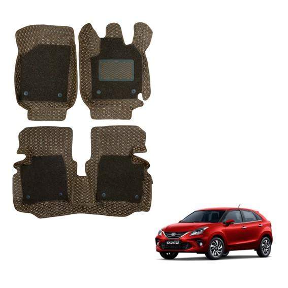 Toyota Glanza Superior Floor Mats - Brown Colour