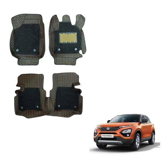 Tata Harrier Superior Floor Mats - Silver/Tan Colour