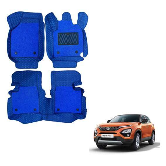 Tata Harrier Deluxe 7D Mats - Blue Colour