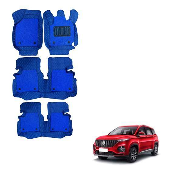 Luxury Mat Carpet for MG Hector Plus - Blue Colour