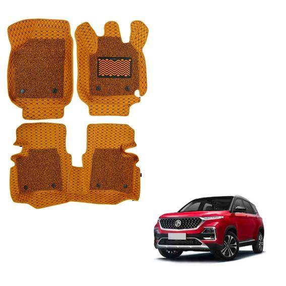 MG Hector Premium 7D Foot Mats - Tan Colour