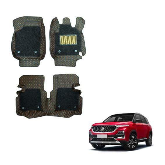 MG Hector All-Weather 7D Mats - Silver/Tan Colour