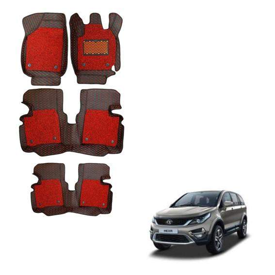 Tata Hexa Superior Floor Mats - Red Colour