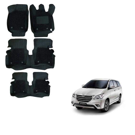 Toyota Innova Premium 7D Mats - Black Colour | DriveStylish