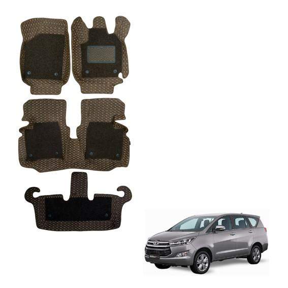 Toyota Innova Crysta (2016) Premium Floor Mats - Brown Colour