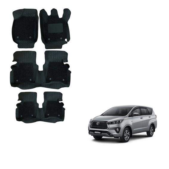 Toyota Innova Crysta (2021) Superior 7D Mats - Black Colour