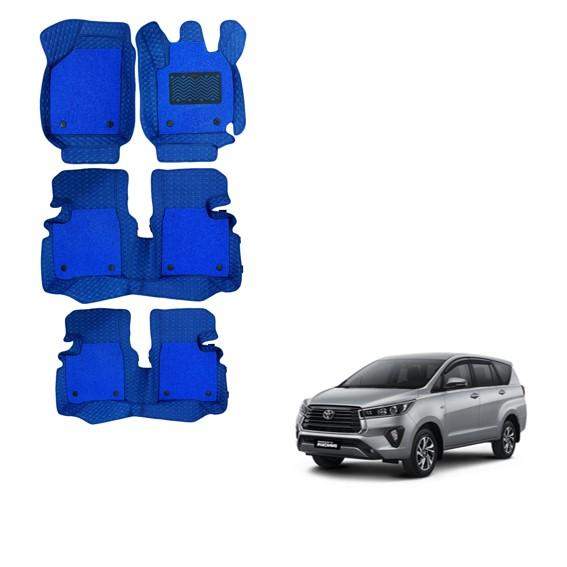 Toyota Innova Crysta (2021) Deluxe Floor Mats - Blue Colour