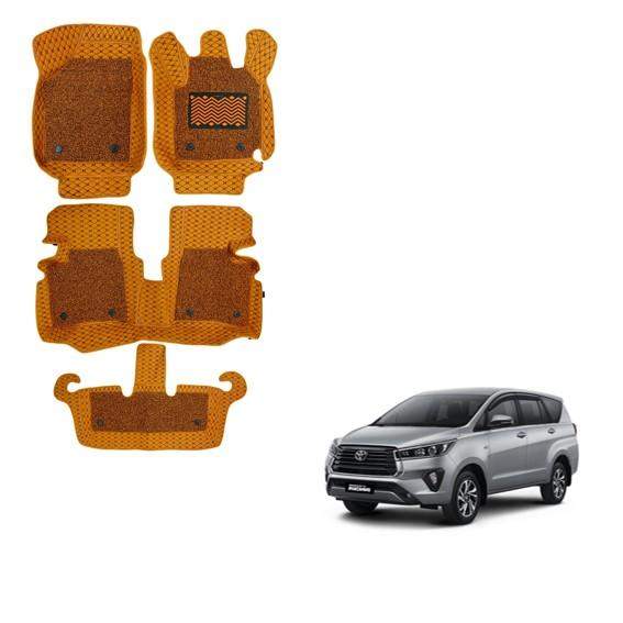 Toyota Innova Crysta (2021) Illustrious 7D Mat Carpet - Tan Colour