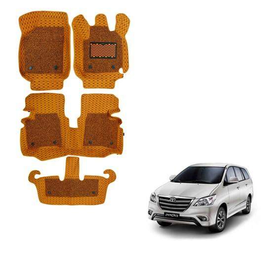 Toyota Innova Deluxe 7D Mat Carpet - Tan Colour