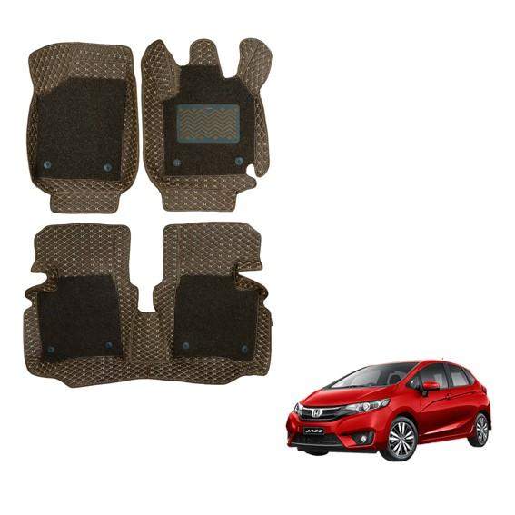 Honda New Jazz Luxury 7D Mat Carpet - Brown Colour