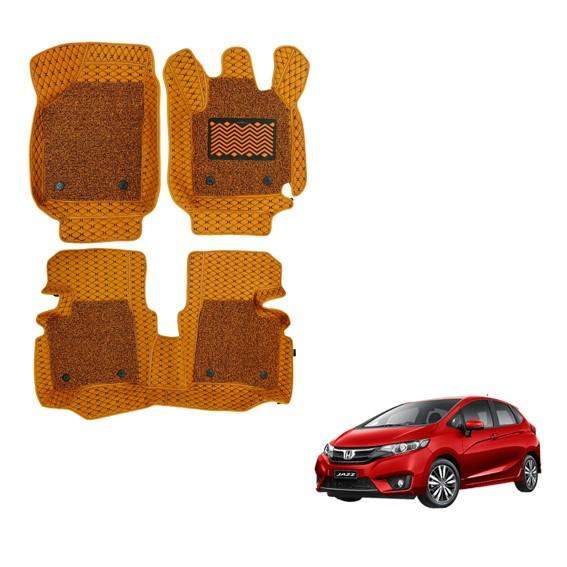 Honda New Jazz Spacious 7D Foot Mats - Tan Colour