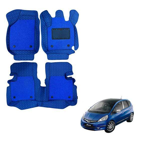 Honda Jazz Lavish 7D Foot Mats - Blue Colour