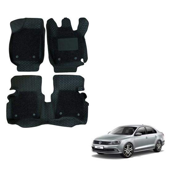 Luxury Foot Mats for Volkswagen Jetta - Black Colour