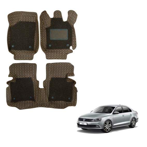 Superior 7D Mats for Volkswagen Jetta - Brown Colour