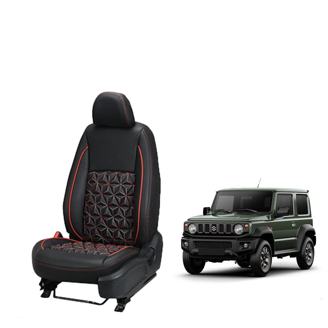 Maruti Suzuki Jimny Nappa Leather Seat Cover in Diamond-Cut Series