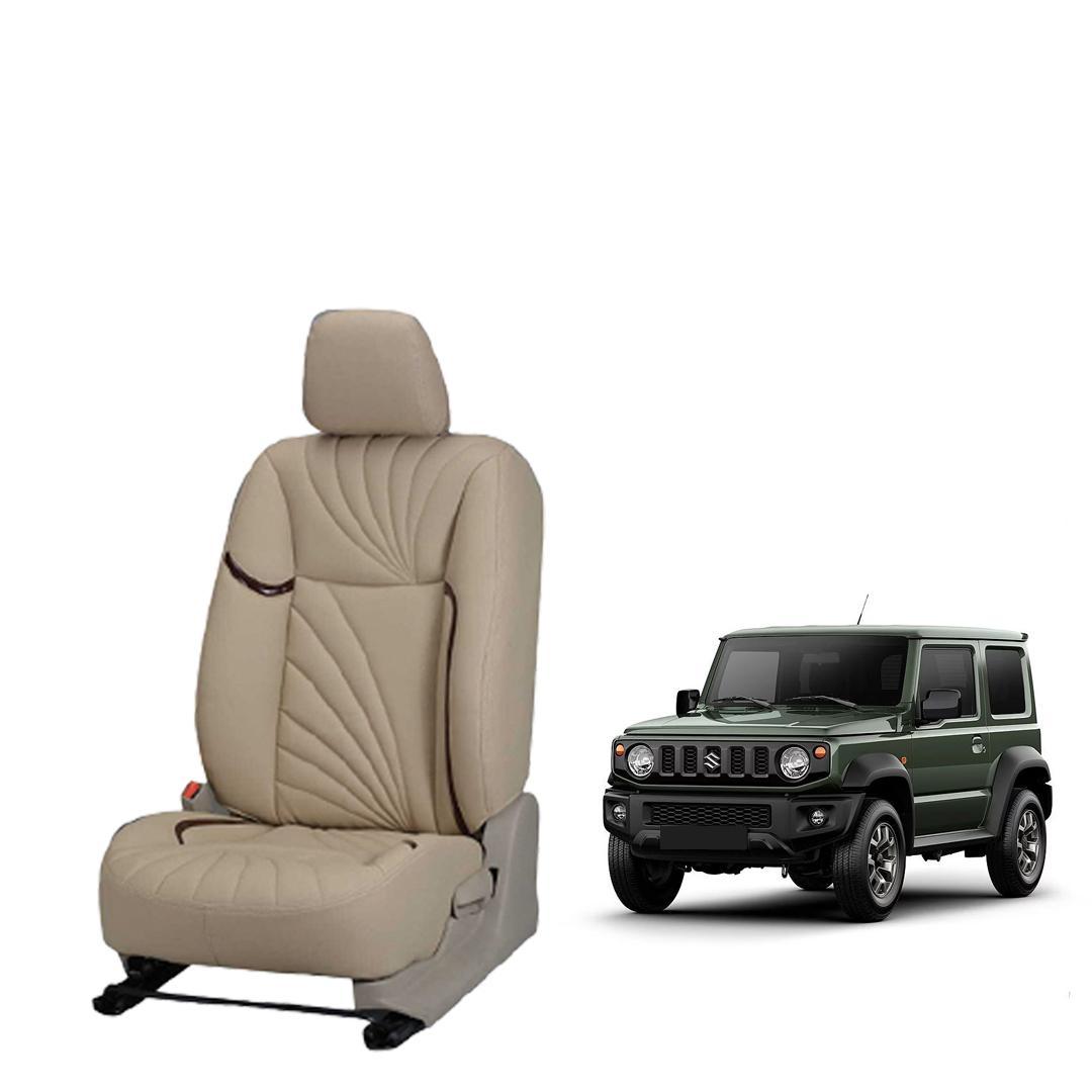 Maruti Suzuki Jimny Nappa Leather Seat Cover - Dove Design