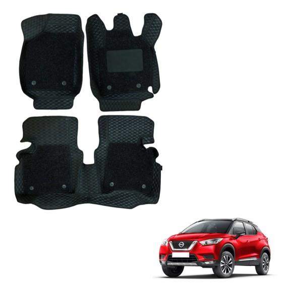 Nissan Kicks Spacious 7D Mat Carpet - Black Colour