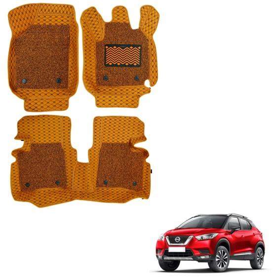 Luxurious 7D Mats for Nissan Kicks - Tan Colour